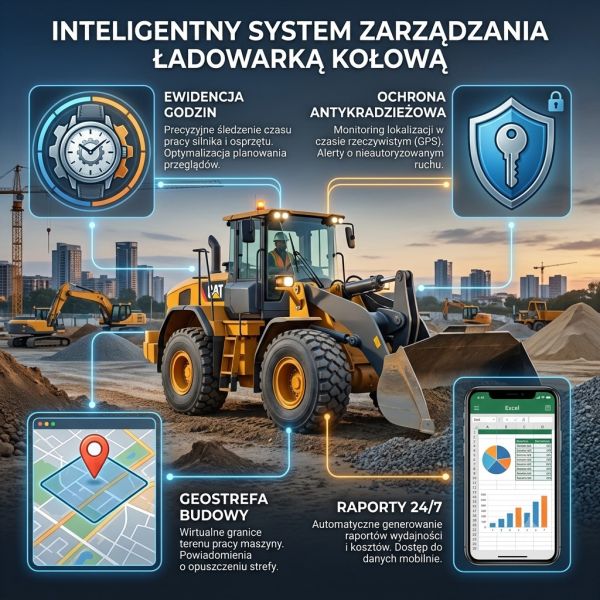 Monitoring GPS koparki
